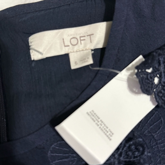 LOFT Black Cold Shoulder Mini Dress - Picture 7 of 8